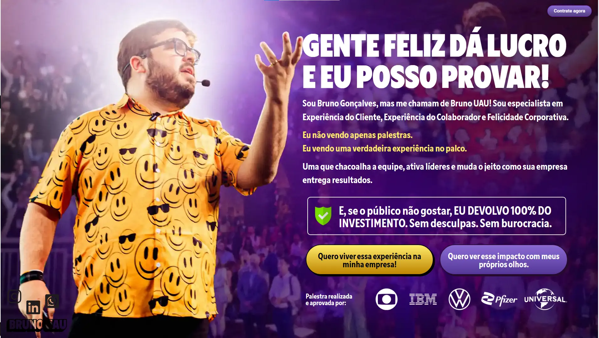 Projeto Bruno UAU desenvolvido por Gui Yoshi